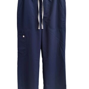 Figs Wide Leg Blue Pants with Relaxed Fit